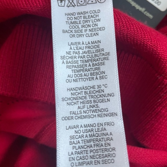 NWT Adrianna Papell Women's Haute Red Crewneck Sweater Rhinestone Bows Large - Picture 6 of 12